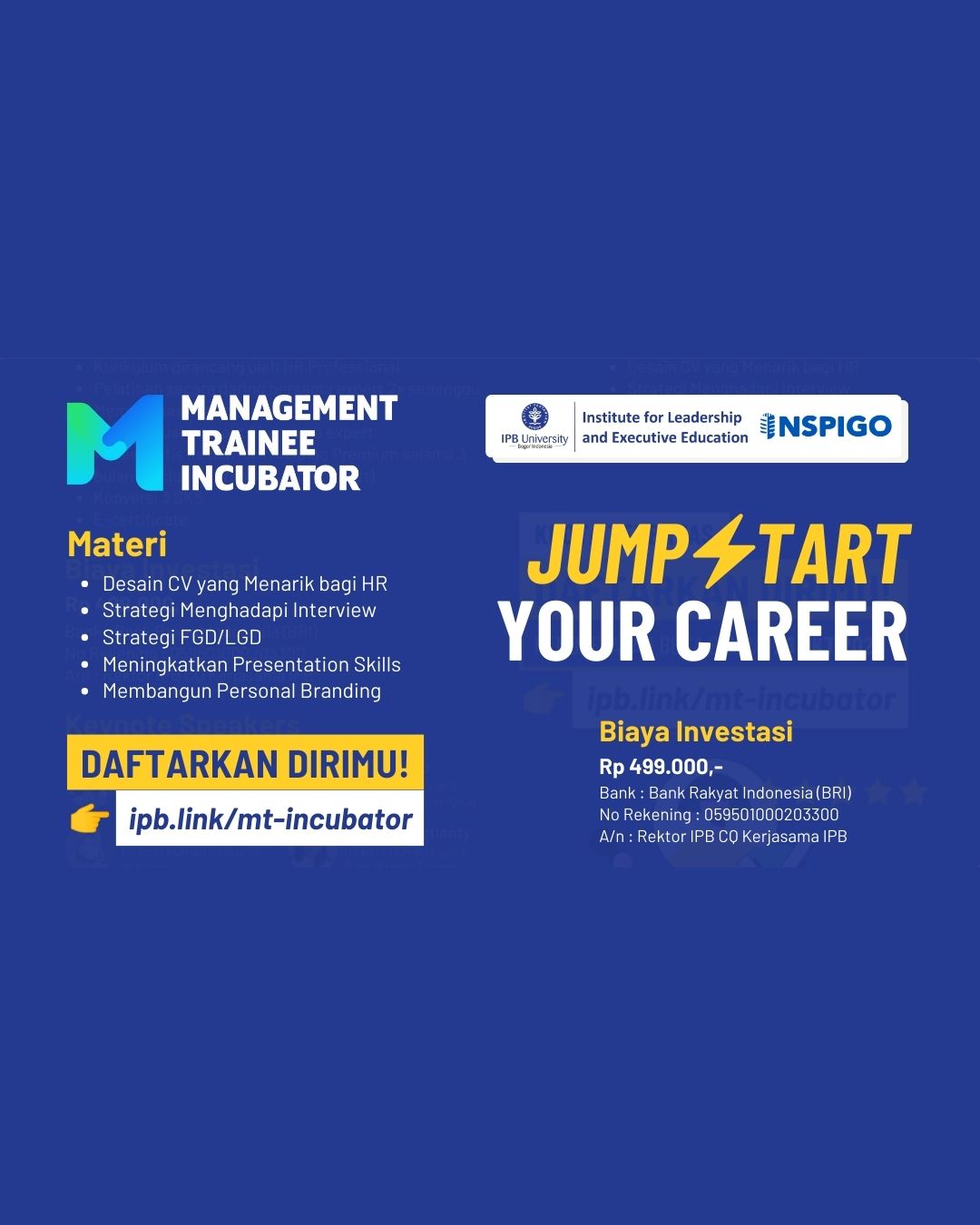 Management Trainee Incubator Program