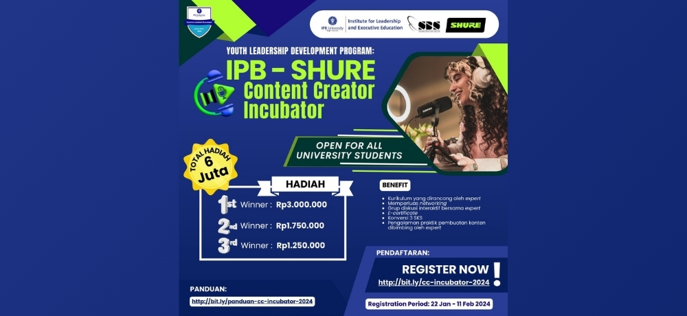 Youth Leadership Development Program: IPB – SHURE Content Creator Incubator