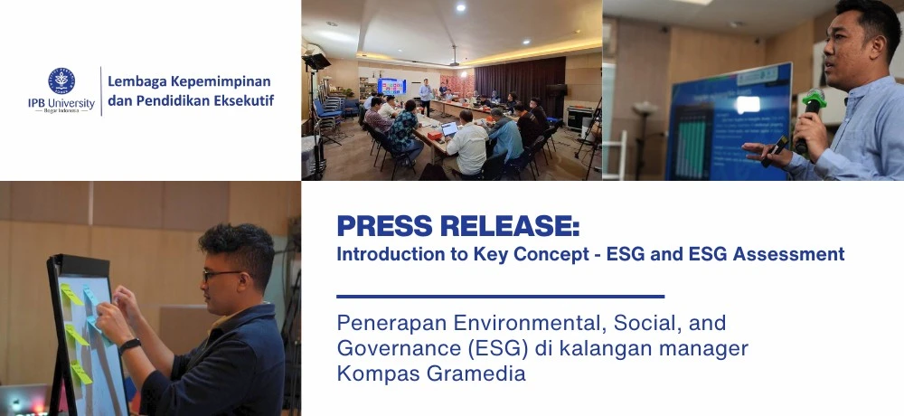 Press Release: Introduction to Key Concept – ESG and ESG Assessment