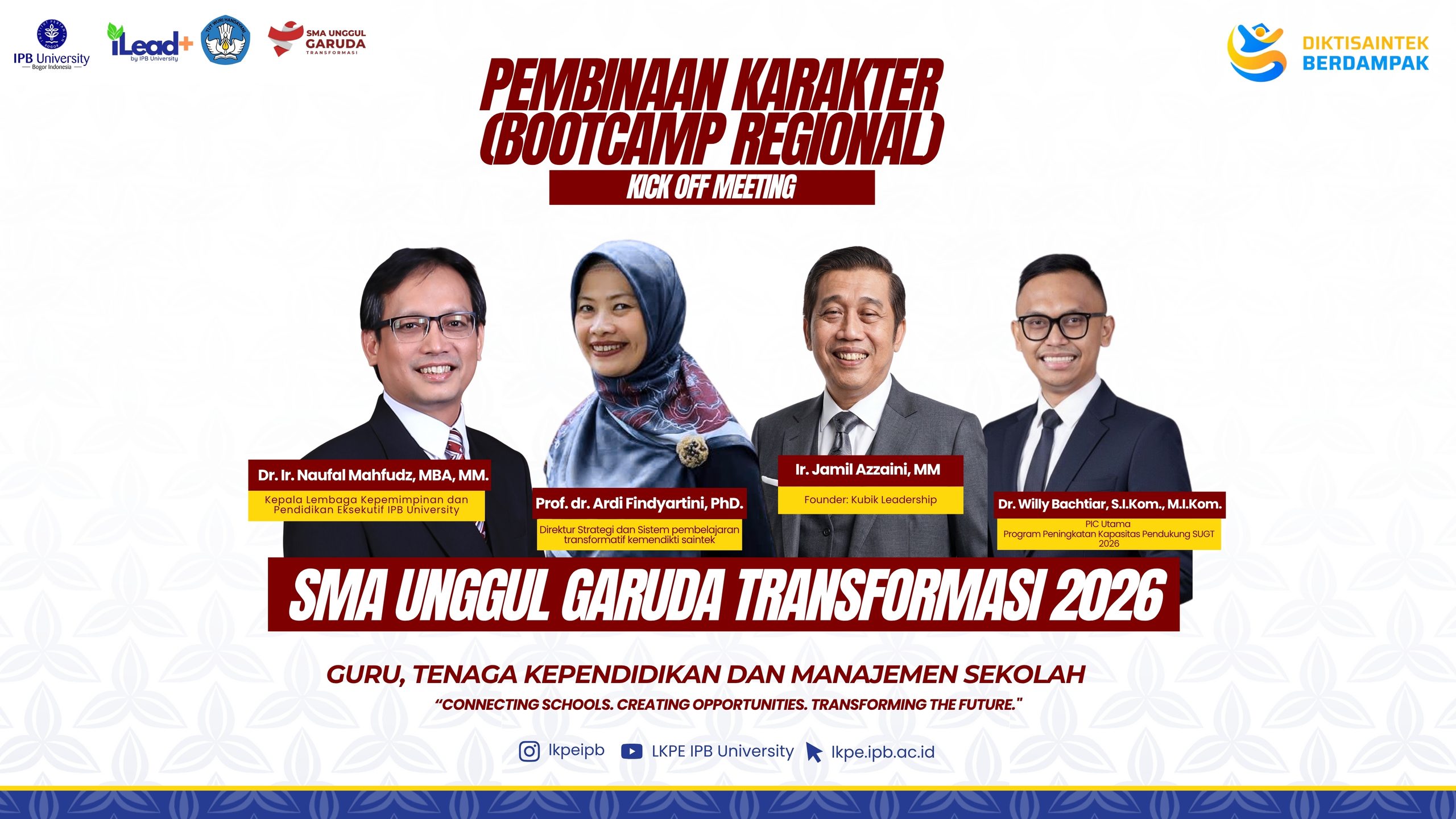 Kick Off Meeting Pembinaan Karakter SUGT 2026: Memperkuat Karakter dan Kepemimpinan Ekosistem Sekolah