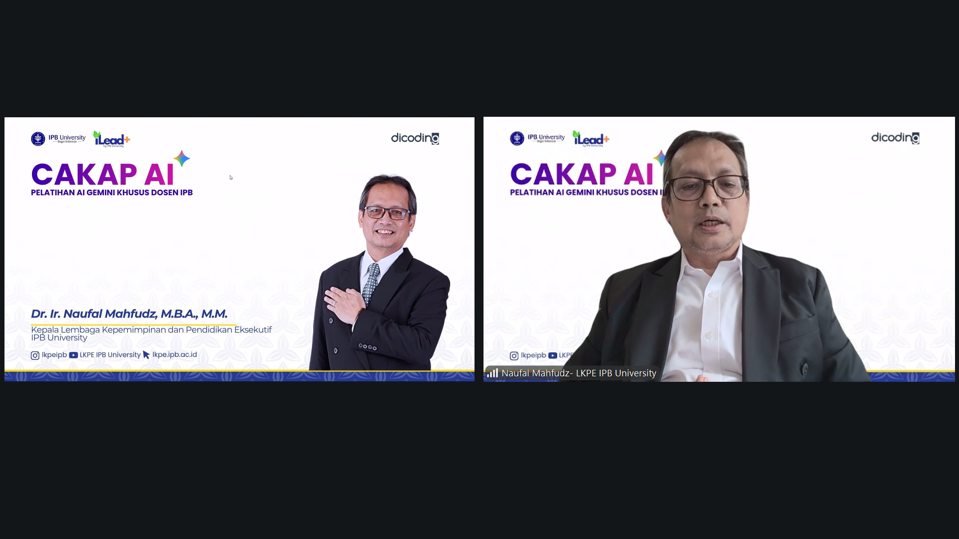 Tingkatkan Kualitas Pembelajaran dan Riset Akademik, LKPE IPB University bersama Dicoding Gelar Pelatihan CAKAP AI Bagi Para Dosen di IPB University